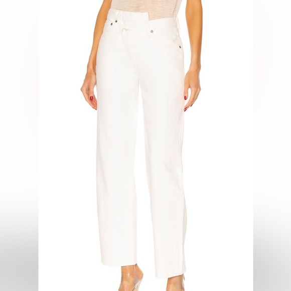 Modern Citizen Nella Crossover Denim Ivory Jeans - Picture 4 of 10